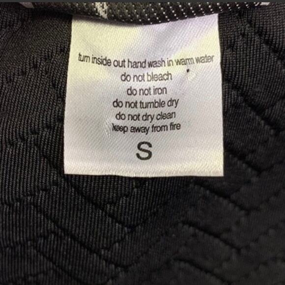 Vintage Alexandra Collection Womens Vest Faux Leather Chevron Black White Small - Picture 11 of 12